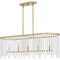 Quoizel Apelle Linear Chandelier 5 Lights Aged Brass APE542AB - alternate 3